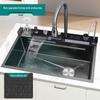 Whale Style Stainless Steel Multifunctional Kitchen Sink with Digital Display