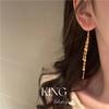 658 Starlight Tassel Earrings | Gold-Plated 925 Sterling Silver Super Sparkle, High-End Luxury Design
