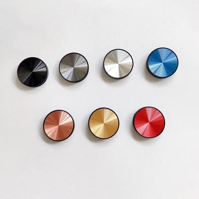 Creative Retractable Metal Airbag Holder for Mobile Phones - Multifunctional, Anti-fall, CD Pattern Design