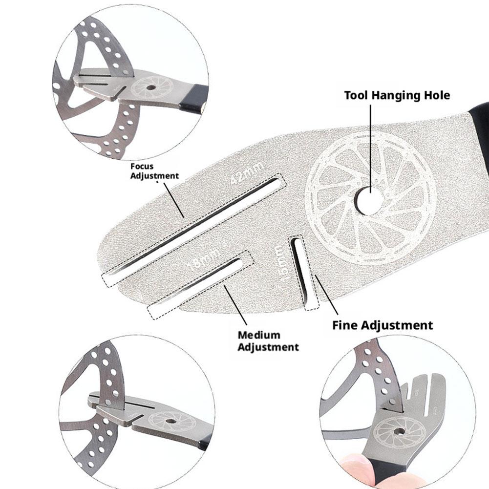 Bike Bicycle Disc Brake Rotor Alignment Truing Tools Mountain Bicycle Disc Flattening Correction Wrench Stainless Steel Tool