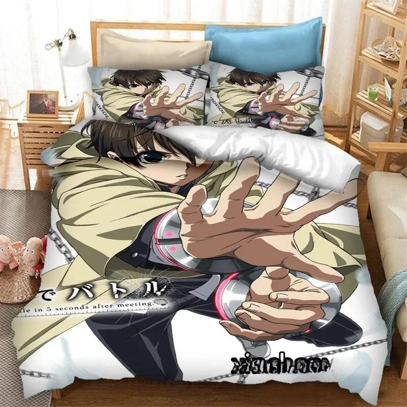 Fashion 3D Print Anime Battle Game In 5 Seconds Bedding Set Duvetcovers Pillowcases Comforter Bedding Sets Bedclothes