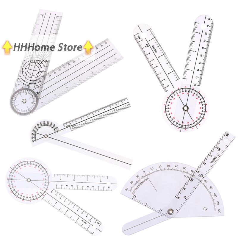 1PCs Multi-Ruler Goniometer Angle Medical Spinal Ruler 360 Degree Measuring Tool