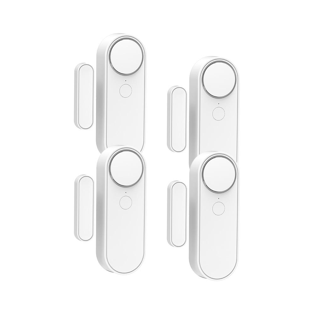 4 Pack Mini Door Window Alarm Home Security TY APP 2.4G WIFI Wireless Magnetic Sensor Anti-Theft
