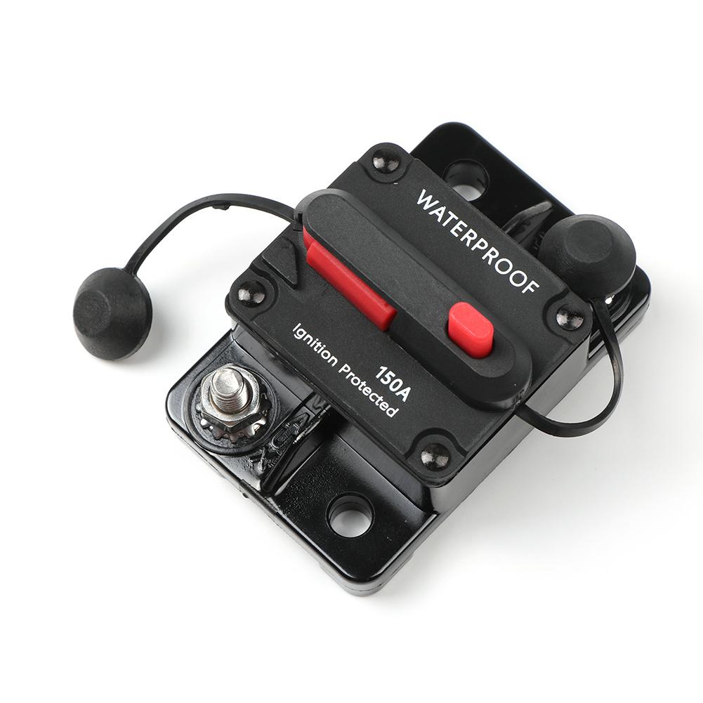 12-48V DC Circuit Breaker Fuse Reset 30A 40A 50A 60A 70A 80A 100A 120A 150A 200A 250A 300A AMP For Car Boat Auto Waterproof