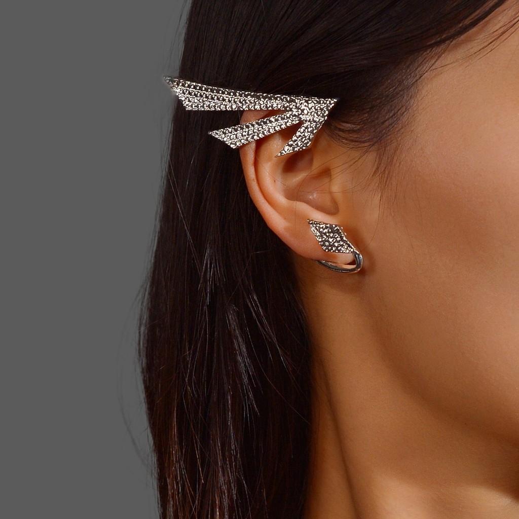 Alloy Geometric Earrings For Women With Punk Style For Spring Trend