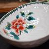 Japanese Warehouse Stylish Tableware Kutani Ware Bowl Red Peony Pottery Luxury Japanese Tableware Moribachi Bowl Made In Japan