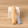 10ml Bamboo Roll On Bottles With Tassel Glass Insert Refillable For Essential Oil Perfume Engravable Travel Portable Empty Vials