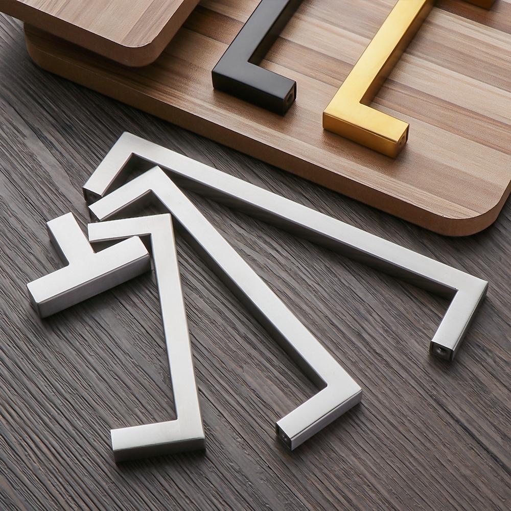 

Квадратная мебельная фурнитура из нержавеющей стали, ручки для шкафа, кухонные дверные ручки