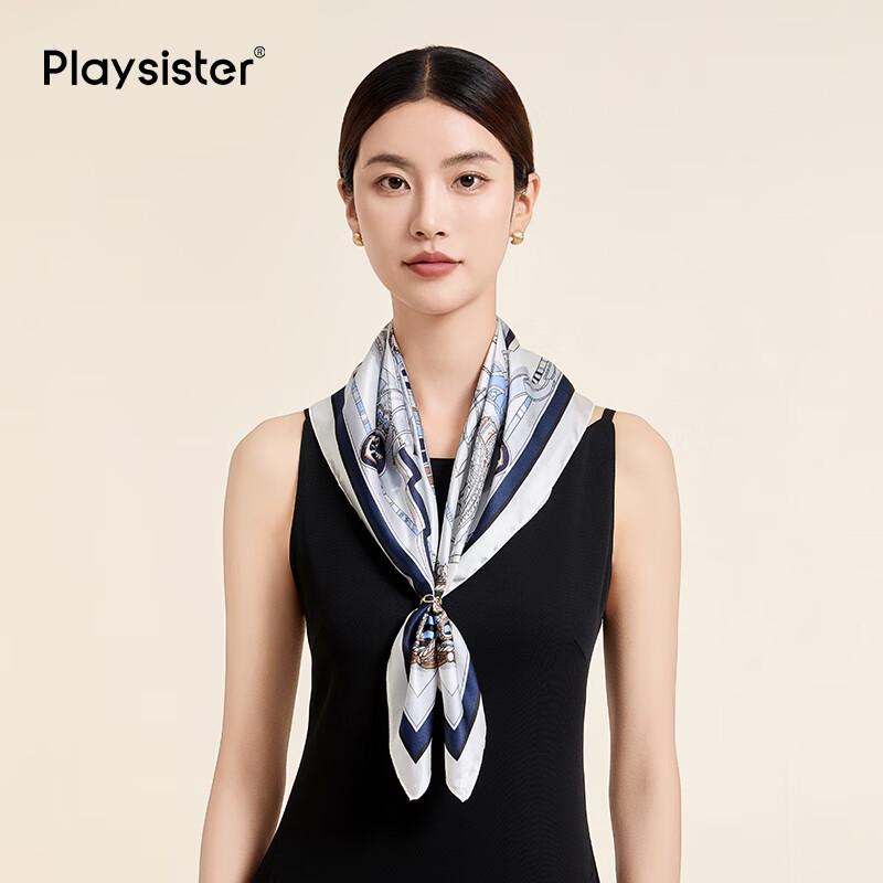 

PLAYSISTER Women s Mulberry Silk Square Scarf 65x65cm