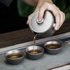 180ml Titanium Teapot Quick Cup Outdoor Camping Tableware Tea Maker with Strainer Double-Walled Anti-scalding