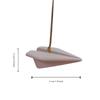 Paper Airplane Car Rearview Mirror Pendant Aroma Diffuser Stone Car Hanging  Gift