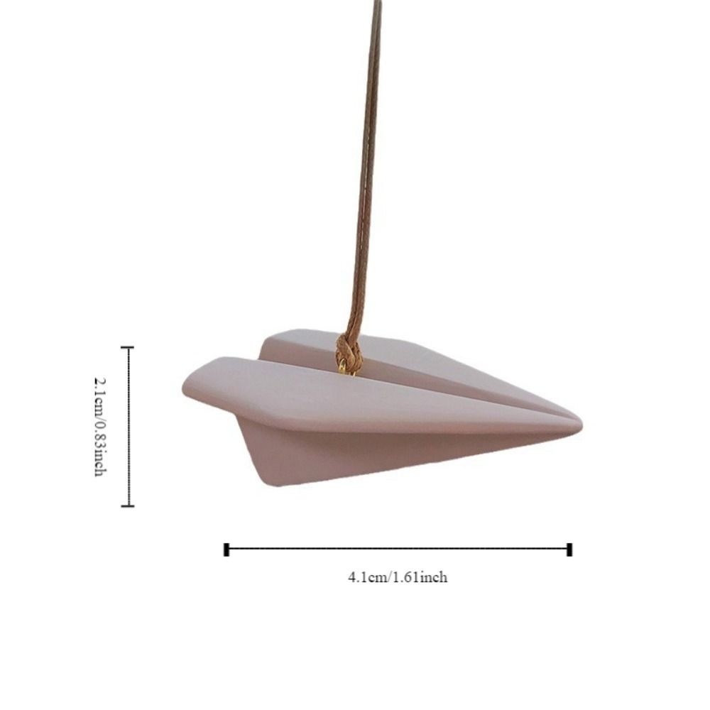 Paper Airplane Car Rearview Mirror Pendant Aroma Diffuser Stone Car Hanging  Gift