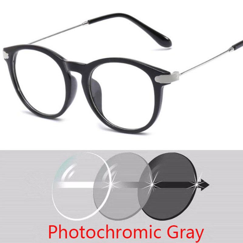 Ochelari Rotunzi Finisați pentru Miopie Femei Bărbați Ochi de Pisică pentru Miopie Ochelari de Student cu Dioptrii Minus -1.0 -1.5 -2.5 Până la -6