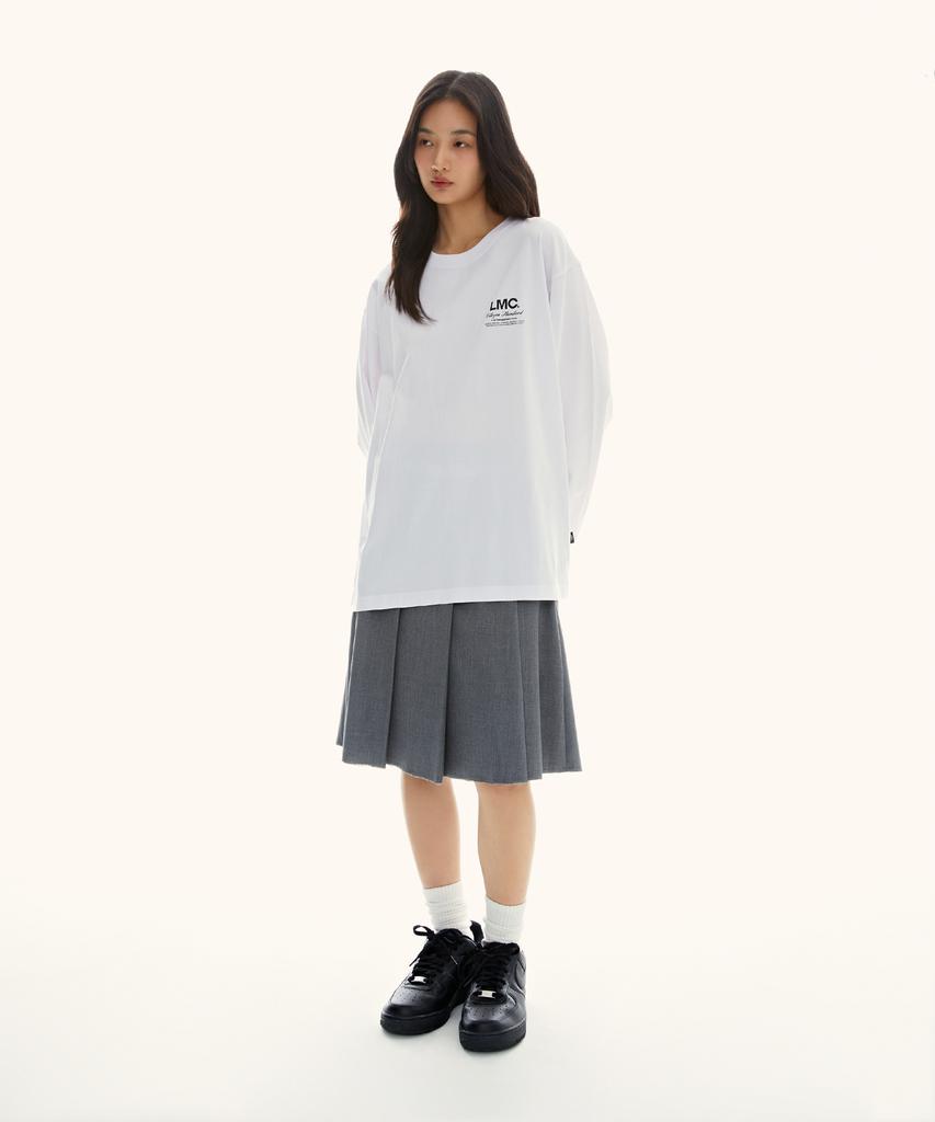 LMC Flying Puppy Long Slv Tee White