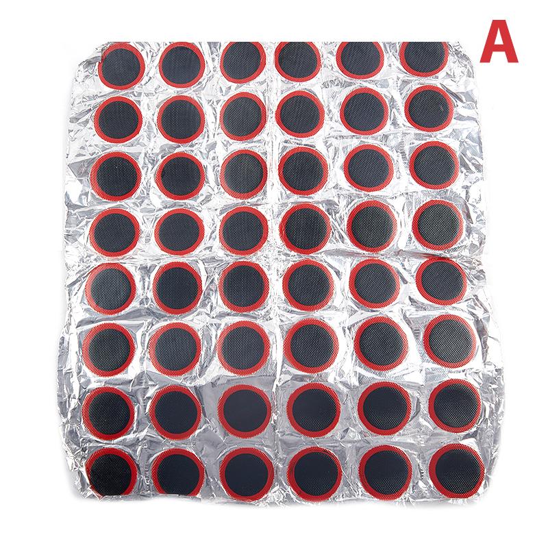 

48 шт. 25 мм круглая/квадратная резиновая заплатка для велосипедной шины внутренняя часть шины велосипеда