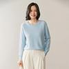 Women's Versatile Long Sleeve Cashmere Sweater – Loose, Slimming, Thick Cable Knit Base Layer Top