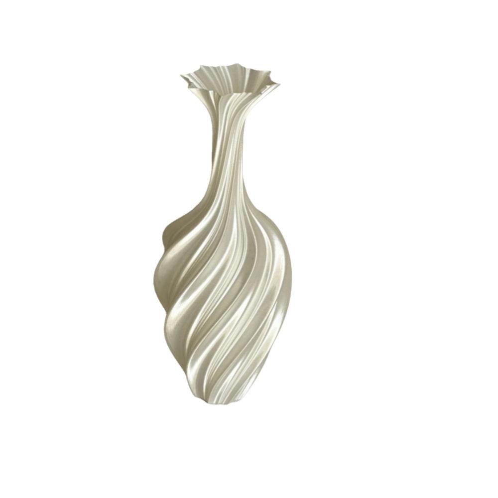 

Abstraction Style Modern Vase Minimalist Design Flower Holder Flower Arrangement Vase Office Decor білий