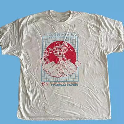 LCD Soundsystem Jeśli Ktoś Ma Koszulkę Z Trasy Koncertowej Small World Pełny Rozmiar S-5XL