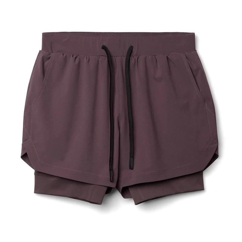 Men's Summer Muscle Size Shorts Simple Leisure Quick-Drying Shorts Exercise Loose Belt Bile Blue Ball Shorts Fitness Stretch 5" Shorts