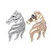 Minimalist Equestrian Themed Brooch Polished Alloy Construction Versatile Wear For Parties And Work Environments