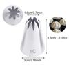 1pcs # 1c # 1b # 1g # 1e Large Rose Cake Tips Set Cream Decoration Icing Piping Pastry Nozzles Cupcake Decorating Tool Bakeware