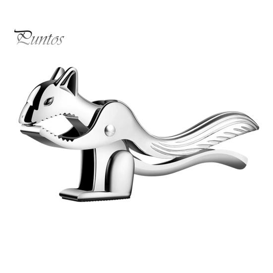 

Лускунчик для волоських горіхів Пекан у формі білки Цинковий сплав Горіхова шкаралупа Відкривачка Дизайн важеля Нековзка основа Кухонний інструмент Затискач Плоскогубці Крекер срібний