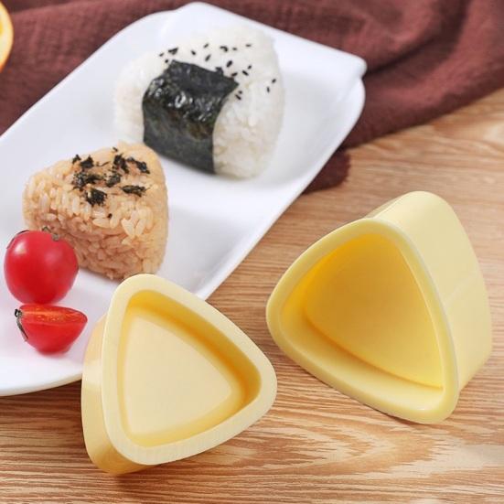 4 Pcs Triangle Onigiri Mold Non Stick Rice Ball Maker Mold Japanese Sushi Press Making Tool for Kid Lunch Bento Home DIY