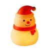 Christmas Night Light Bedside Touch Lamp with Color Changing Rechargeable Silicone Nightlight for Kids' Bedroom