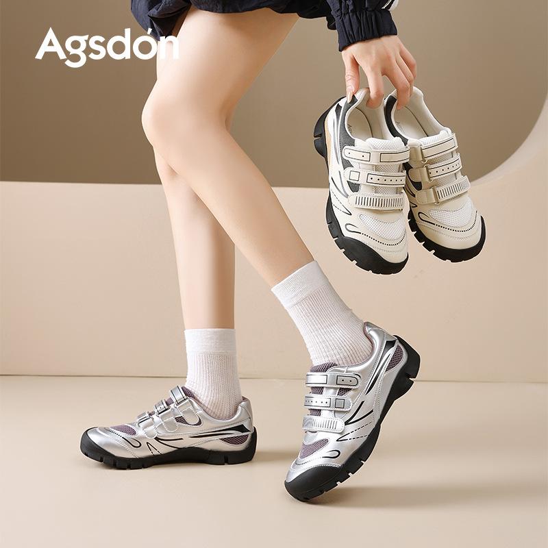 Augustine Platform German Training Shoes Women's 2025 New Autumn and Winter Velcro Racing Shoes Casual Ballet Forrest Gump Shoes
