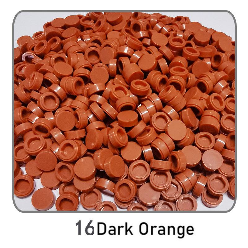 1000 Stück Stadt Bausteine Flache Fliese 1x1 Runde Steine DIY Erleuchten Bausteine Teile 98138 Bausteine für Jungen Mädchen Geschenke Kinder