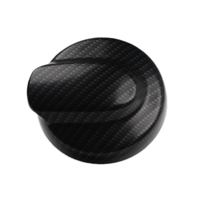 Ray Style Black Carbon Fiber Pattern Car Fuel Tank Cap Cover Case Housing Sticker For MINI Cooper S JCW R56 R55 Auto Accessories