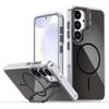 For Samsung Galaxy S25+ Case Compatible with MagSafe TPU+Acrylic Gradient Phone Cover with Kickstand
