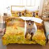 Dogs Quilt/Doona/Duvet Cover Set Single/Double/King Size Bed Pillow Cases