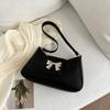 Casual Textured Underarm Bag for Women New Trendy and Fashionable Simple Small Square Bag Solid Color Fashionable One-shoulder Small Square Bag