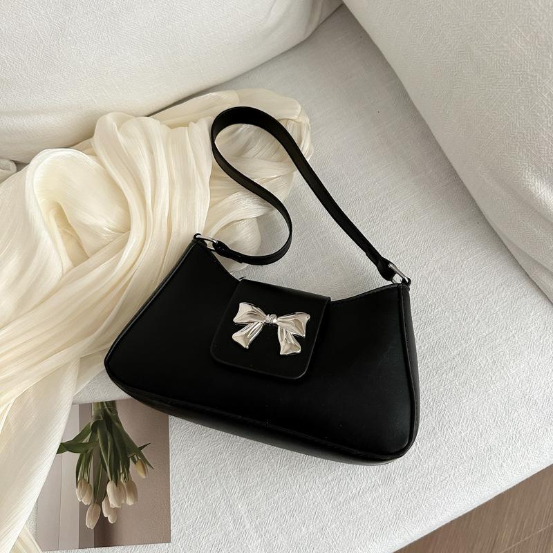 Casual Textured Underarm Bag for Women New Trendy and Fashionable Simple Small Square Bag Solid Color Fashionable One-shoulder Small Square Bag