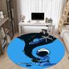 1pc Astronaut Saturn Office Round Area Rug, Under Office Chairs Bedroom Living Room Home Decor, Room Deco