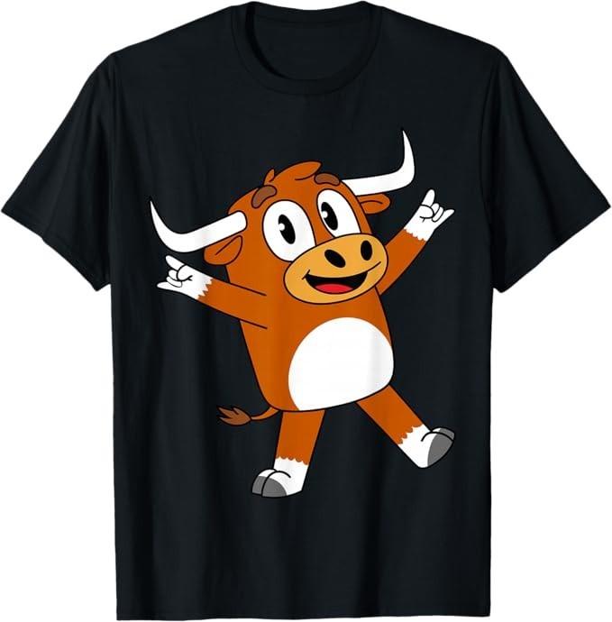 Funny Cartoon Bull for Youth Toddler Kids Boys Girls T-Shirt