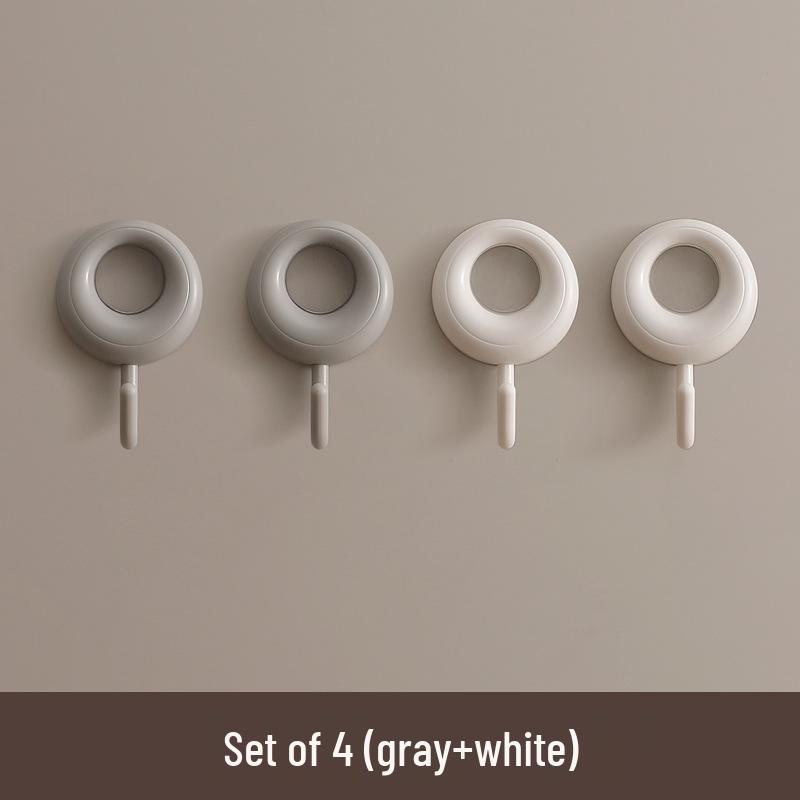 Silný Samolepicí Nástěnný Háček Bez Hřebíků - Bezešvý a Bez Vrtání pro Dveře a Koleje