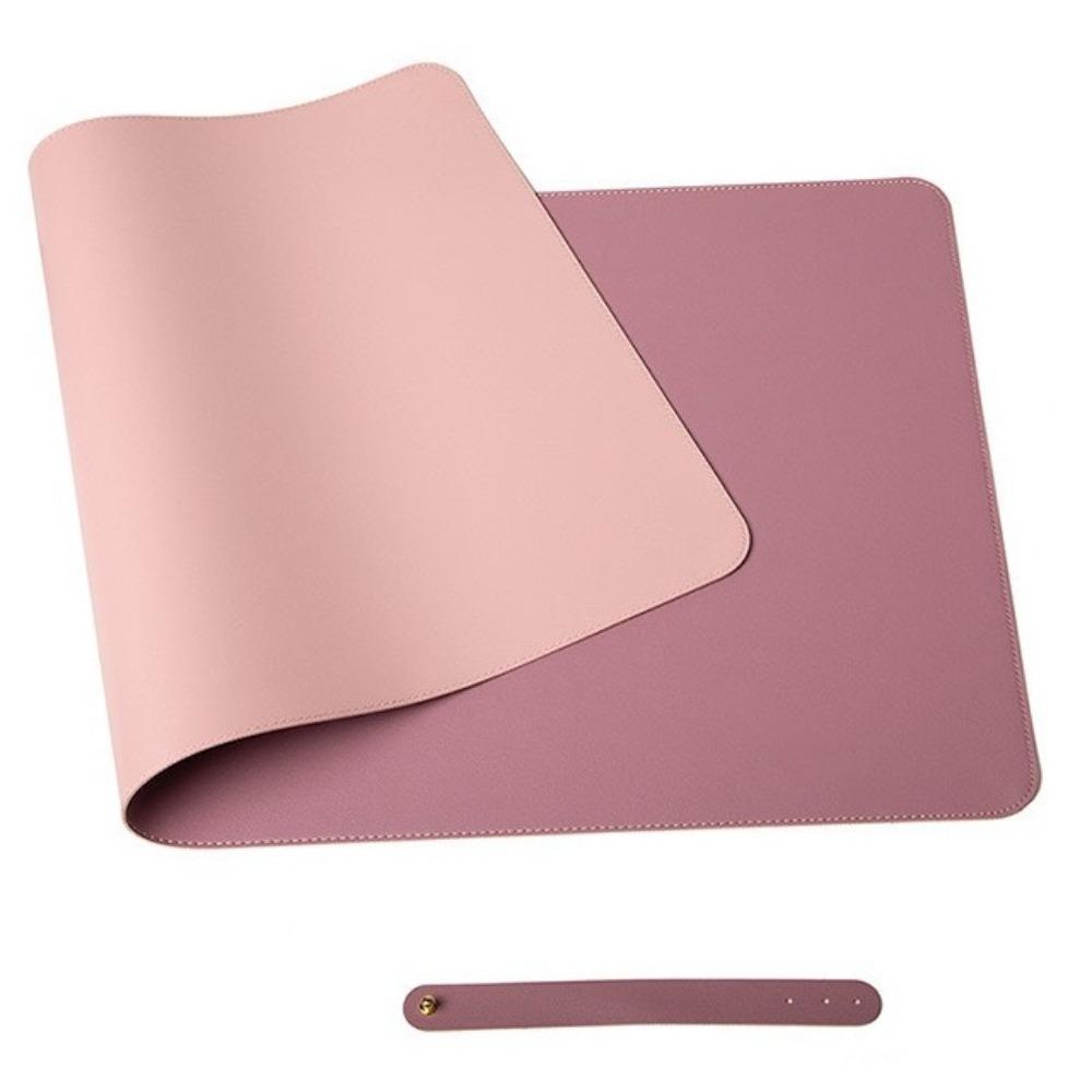 Waterproof Foldable Mouse Pad PU Leather Hand Rest Pad Dust-proof Keyboard Pad Nail Studio