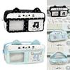 Large Capacity Pencil Case Cat Ear Design Pencil Pouch Portable Stationery Organizer  Students