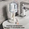 3-In-1 Toothbrush Holder Toothpaste Mouthwash Cup Organizer Dry And Dustproof Cleaning Tool Storage Rack Household Bathroom