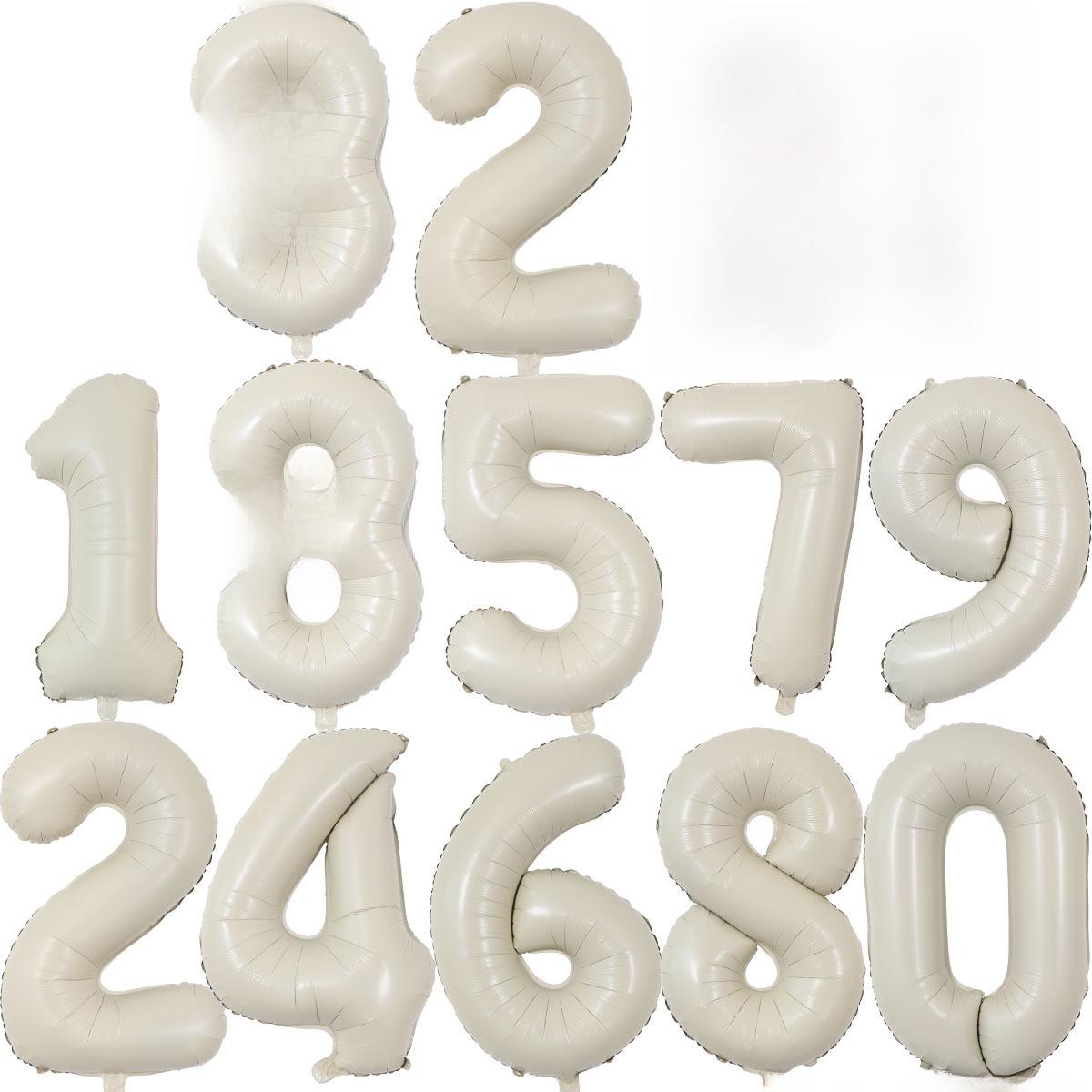 

32-Inch Caramel Cream Digital Birthday Party Balloon Decoration