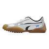 Puma Vaderon Leather Round Toe Lace-Up Sports Durable Low-Top Casual Shoes Unisex Casual Shoes White Silver Black 387532-03
