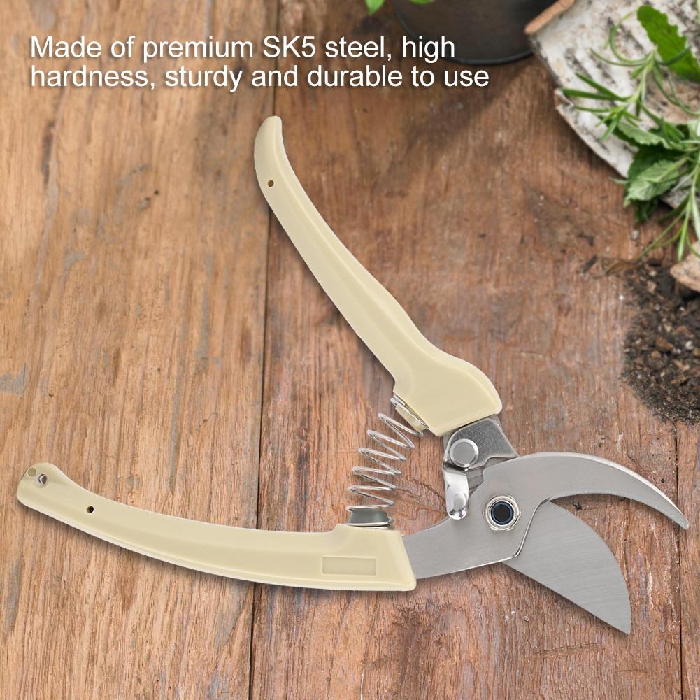 Garden Pruning Shear Scissors Flowers Tree Branches Cutting Tool Gardening Pruner(Black)