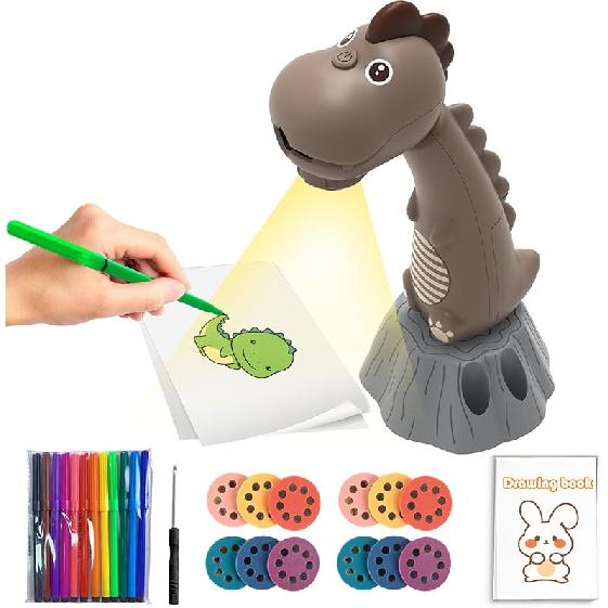 Drawing Projector for Kids,Tracing and Drawing Projector with 96 Slide Cartoon Patterns and 12 Color Brushs,Smart Art Sketcher Projector for 3+ Year