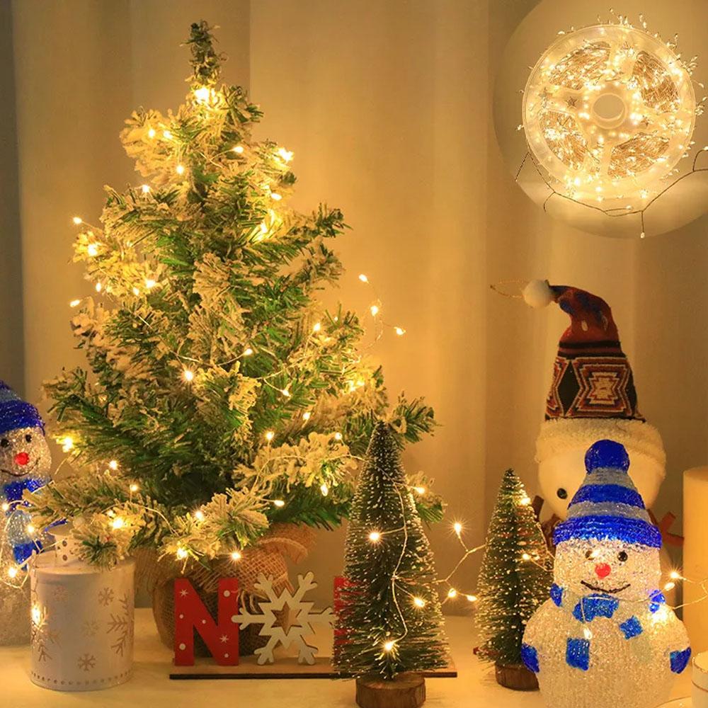 Atmosphere Night Light Strip Christmas Wedding Decoration String Light Green Copper Wire Christmas Decoration Light Remote Control