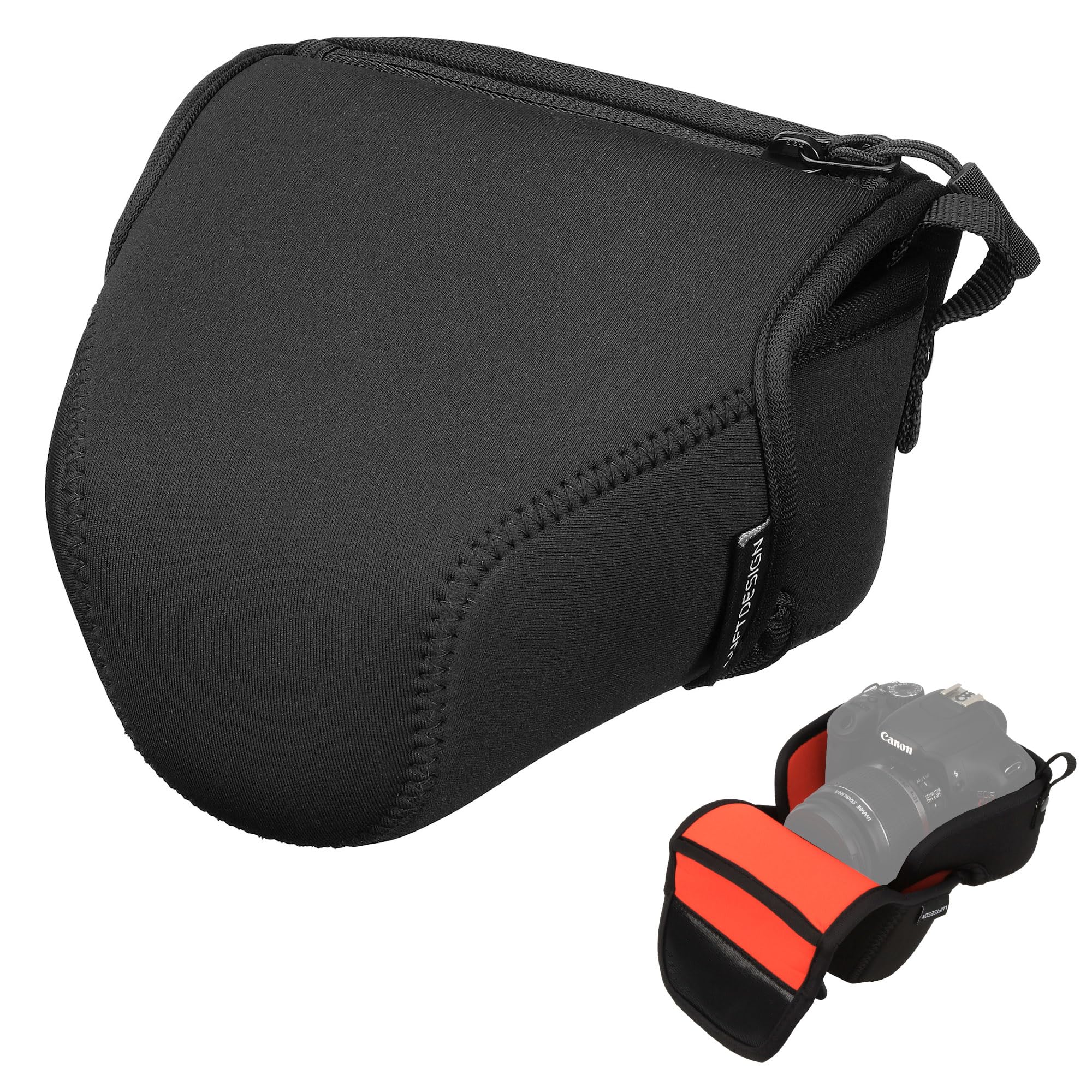 Hakuba Luft Design Slim Fit Camera Jacket DCS-03M80BK Single-Lens Camera Case Black