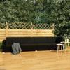 Day and Night - Day and Night 4-piece Garden Sofa Set and Black Synthetic Rattan Cushions