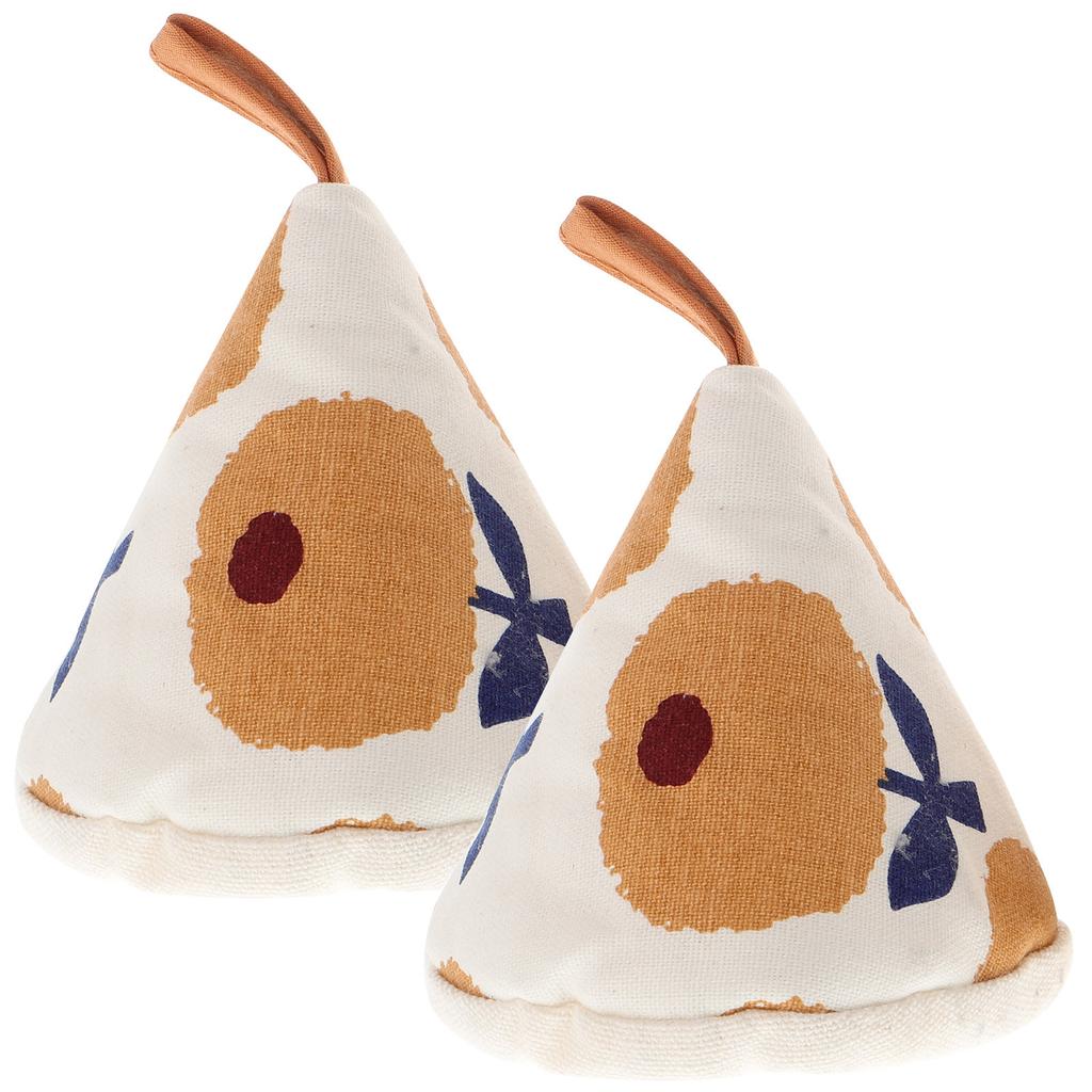 2Pcs Pot Handle Gloves Triangle Shape Heat Insulated Anti Scald Cooking Pot Lid Cover Kitchen Helper Kitchen Accessory