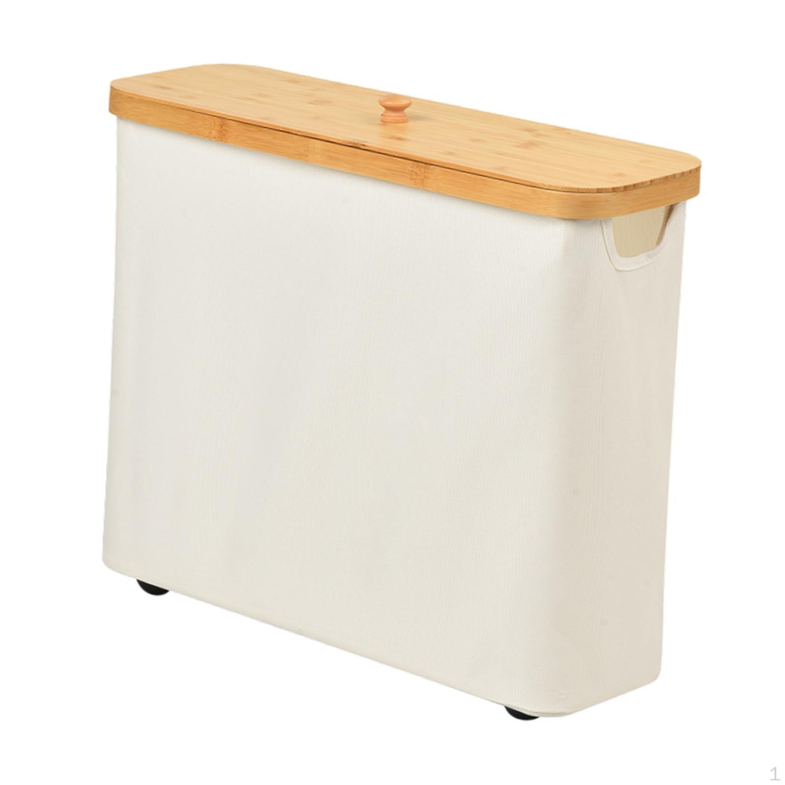 

Держатель для туалетной бумаги, органайзер для хранения из бамбука для спальни бежевый